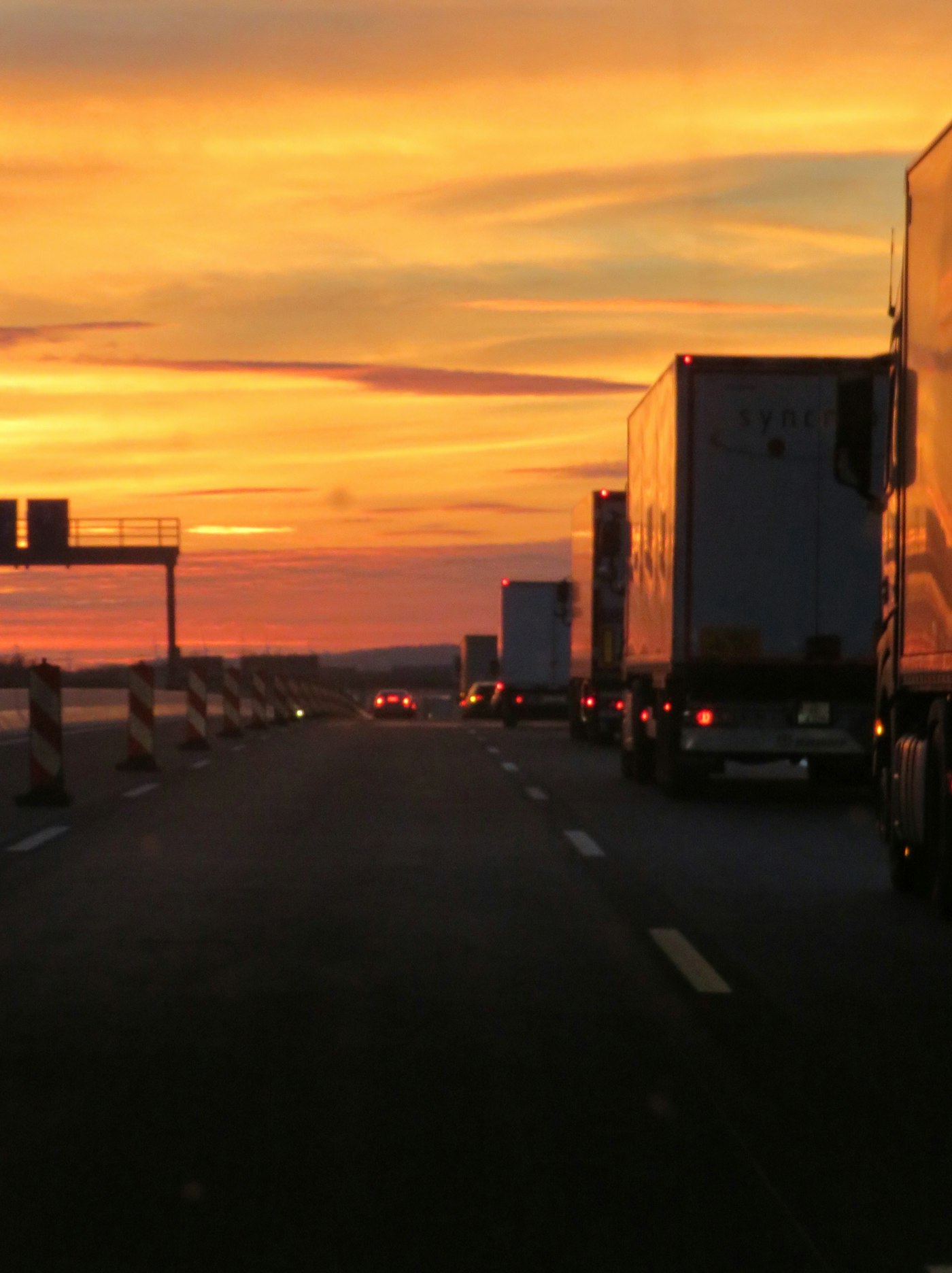 Highway semi truck
