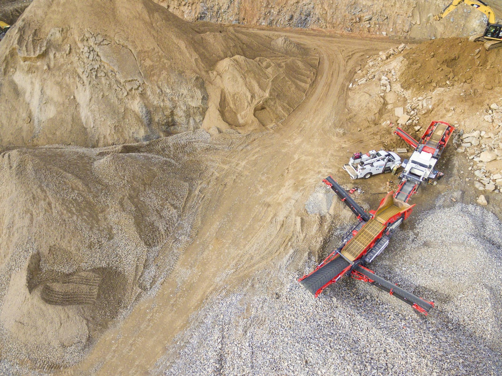 Open-pit mining site